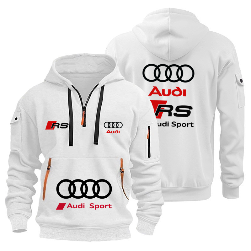 Streetwear Brand - Audi merk unisex motorracehoodie winddicht warm