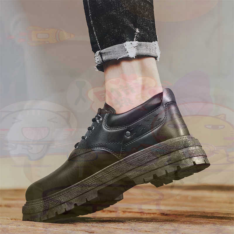 Streetwear Brands In Uk - Donker natuurlijk leer Mode-sneakers Tennis Herensneakers