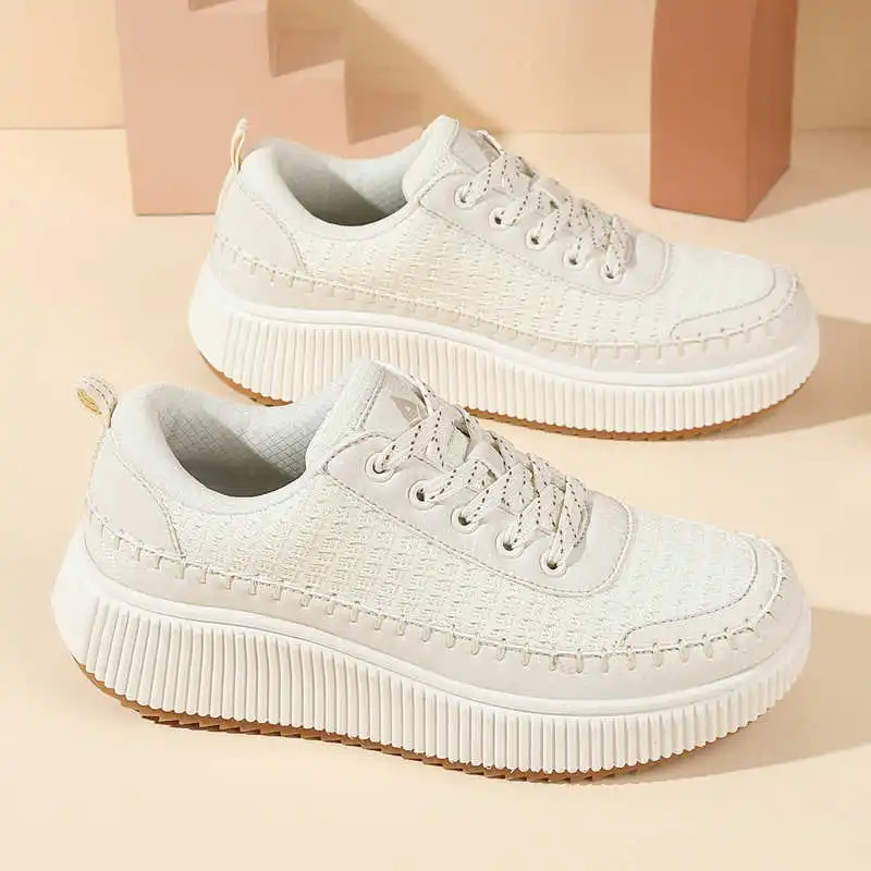 Streetwear Brands In Uk - Bruine schoenen Dames Flats Herfstlaarzen Sneakers