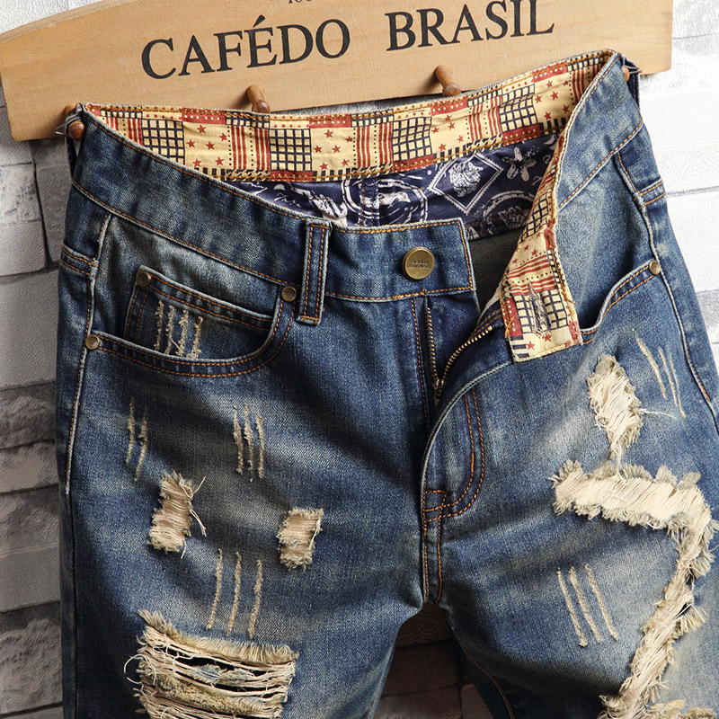 Gescheurde hiphop-denimshorts  - Streetwear Brand Pants recensie en prijs