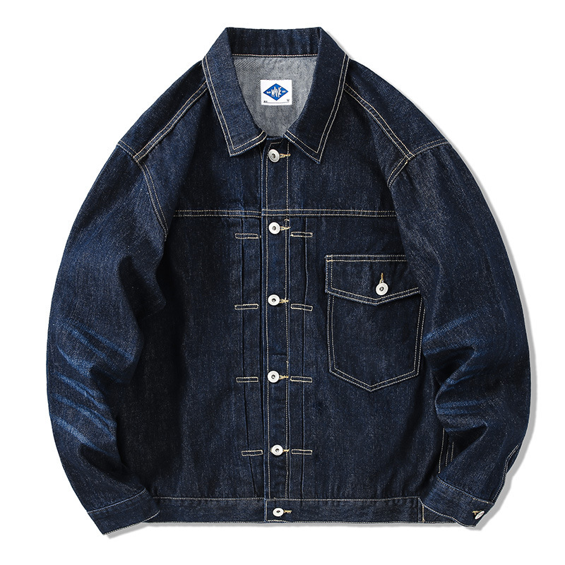 Tij Merk Donkerblauw Denim Jas - Streetwear Brand recensie en prijs