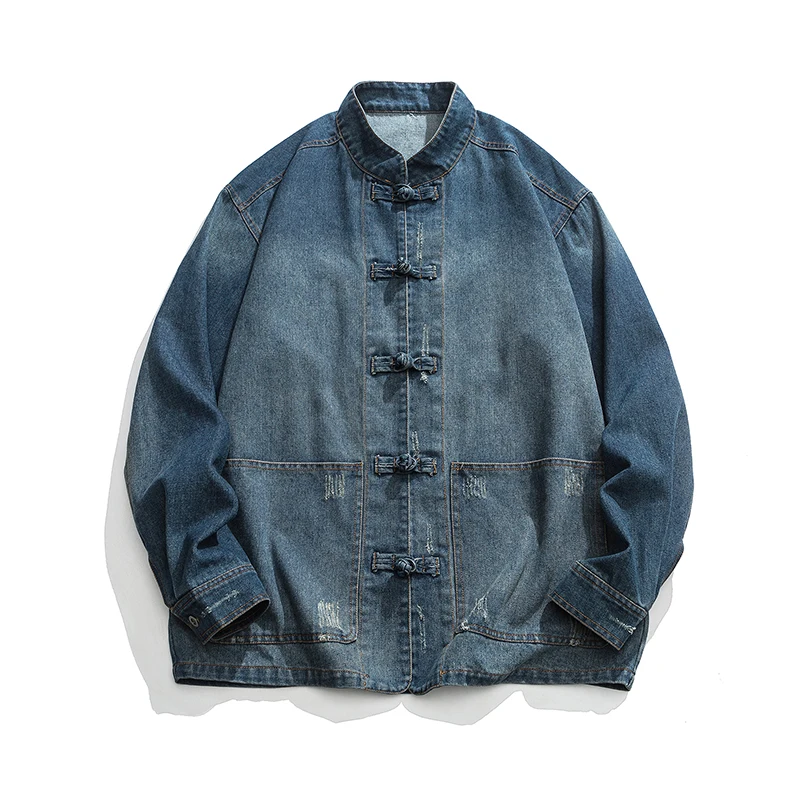 Chinese stijl denim jack heren - Streetwear Brand Pants recensie en prijs