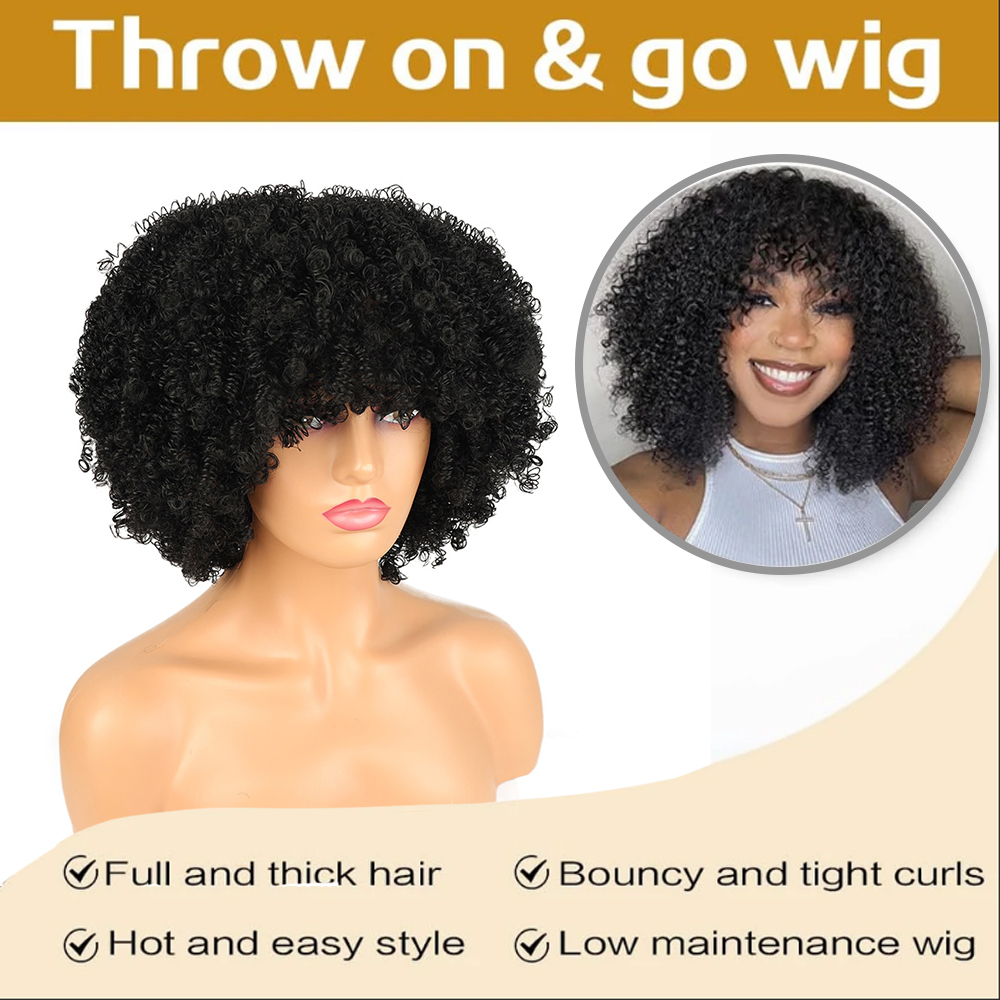Afro kroeshaar pruiken met pon - Streetwear Brand Accessories recensie en prijs