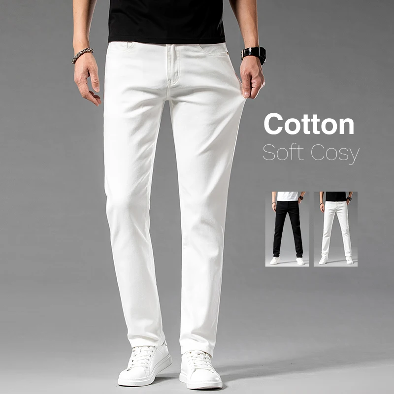 Witte Zomer Slanke Jeans Voor  - Streetwear Brand Pants recensie en prijs