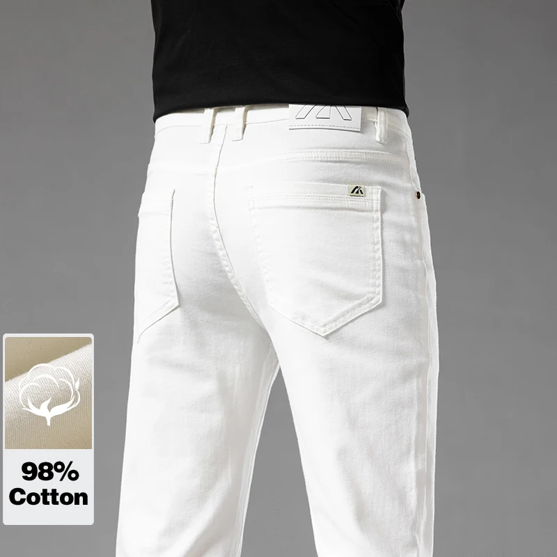 Witte Zomer Slanke Jeans Voor  - Streetwear Brand Pants recensie en prijs