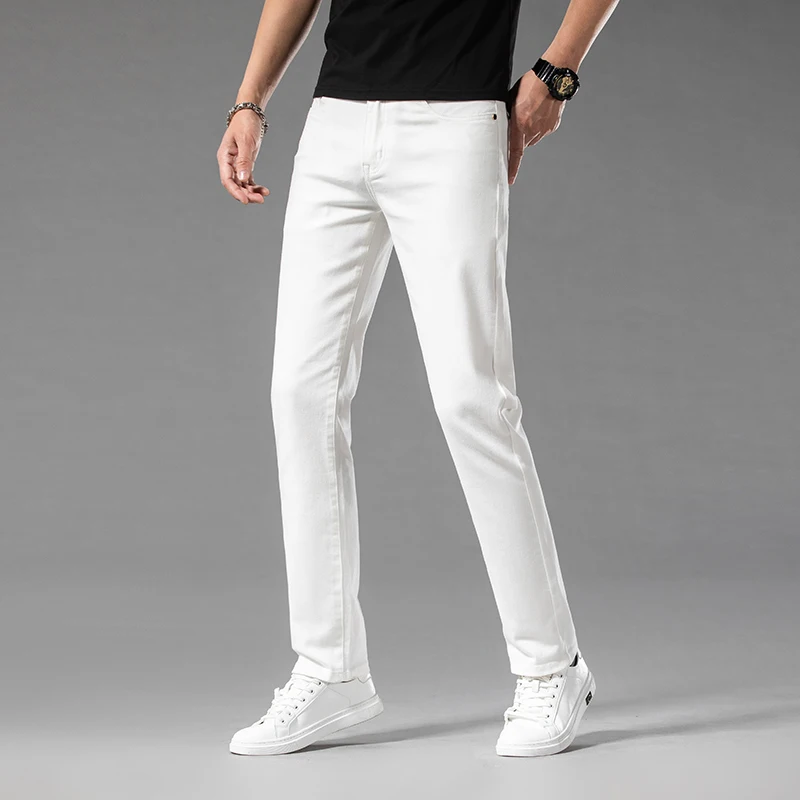 Witte Zomer Slanke Jeans Voor  - Streetwear Brand Pants recensie en prijs